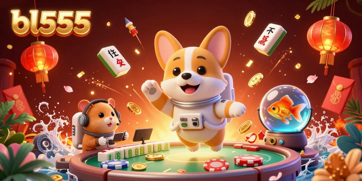 Join the excitement at bl555 casino with 3D astronaut corgi poker play and adventures!