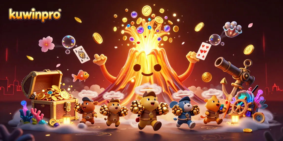 Experience excitement and rewards with kuwinpro in a vibrant casino-themed 3D illustration.