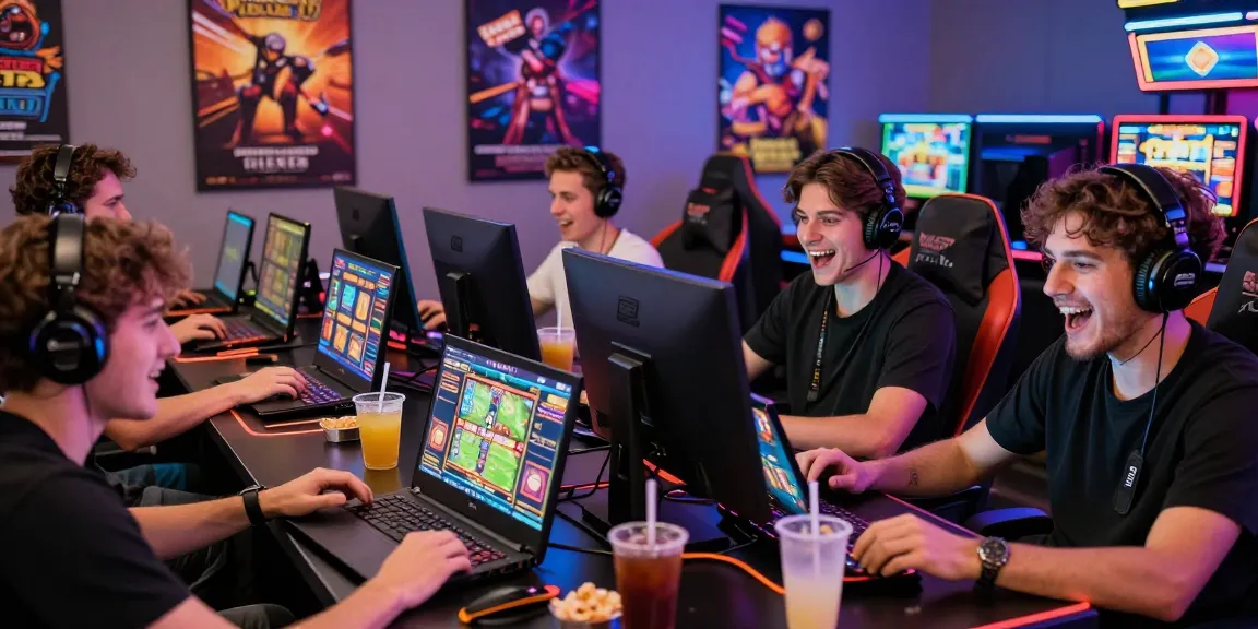 Discover the vibrant gaming atmosphere at https://troyuk.co.uk featuring players enjoying credit card casinos' best slots.