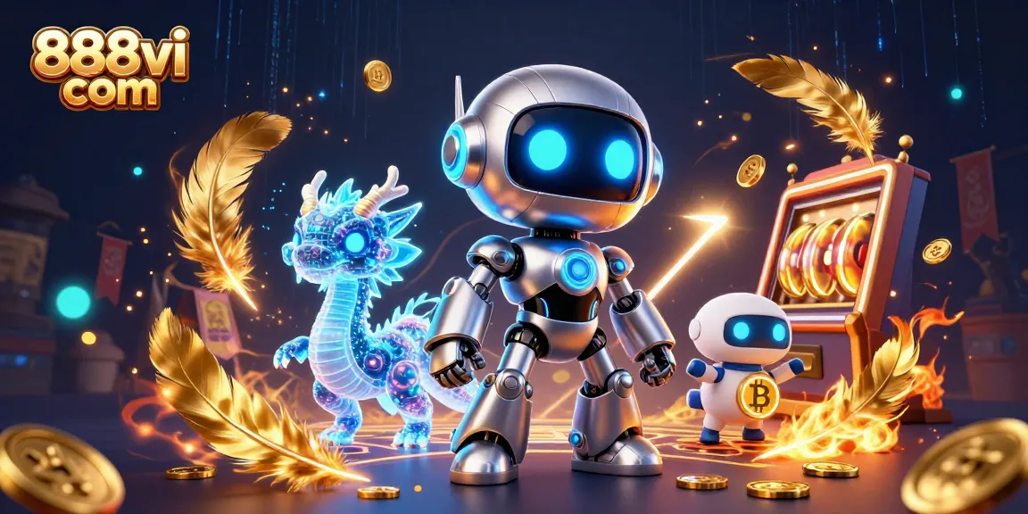 Experience excitement at 888vi com with vibrant slot reels and animated casino elements.