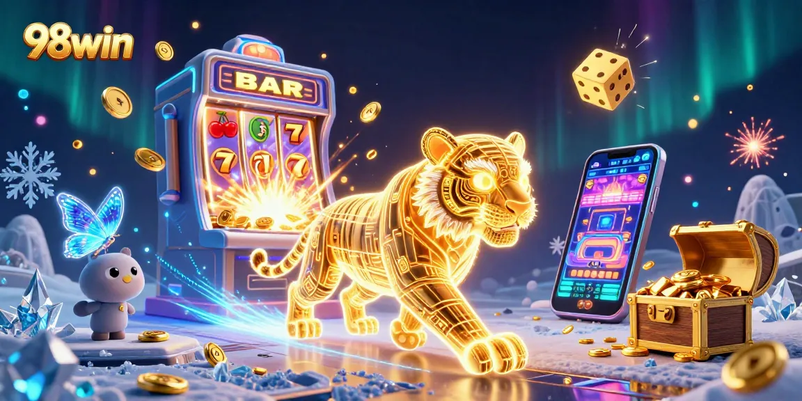 Experience thrilling gaming at 98win with vibrant 3D casino elements and enchanting visuals.
