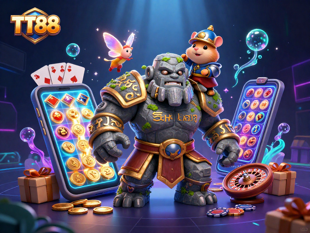 Experience TT88 as a thrilling platform with magical characters and vibrant gaming elements!