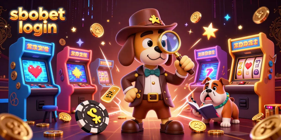 Engage with sbobet login through a vibrant 3D casino scene featuring animated characters and gaming elements.