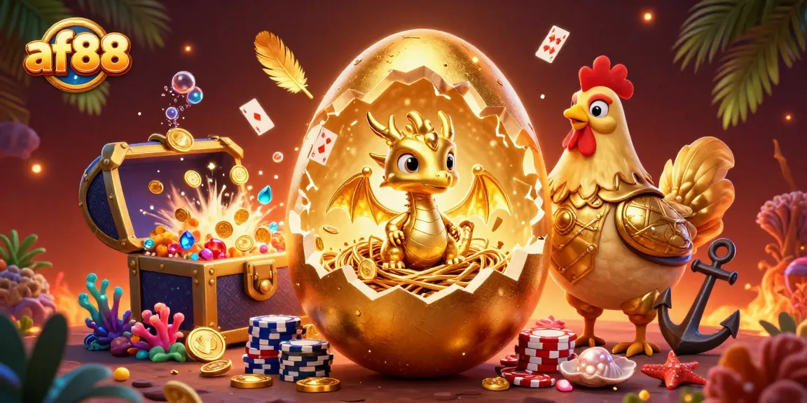 Engage in thrilling gambling activities with af88, where golden treasures and poker chips come alive!