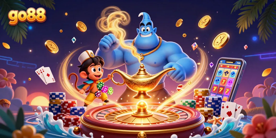 Win big with go88's colorful casino experience featuring dynamic game elements and engaging characters.
