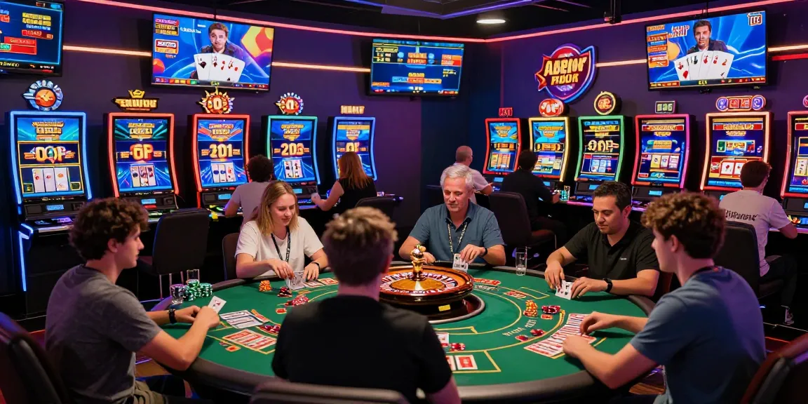 Engaging online gaming environment showcasing 68gamebai platform with players enjoying various casino games, vibrant atmosphere.