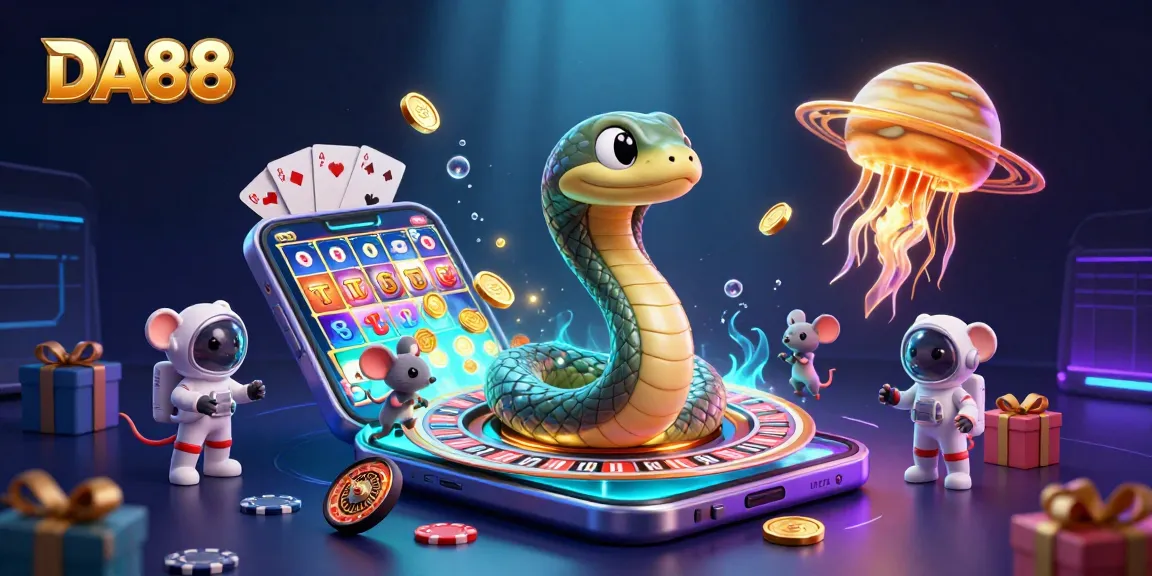 Engage with the DA88 cosmic casino where astronaut mice bet on a roulette wheel made of Saturn's rings.