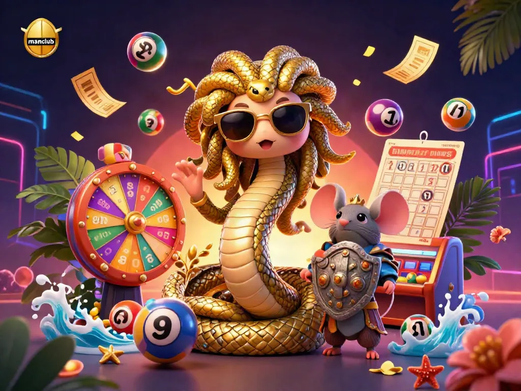 Engage with exciting gameplay at manclub, featuring Medusa and a warrior mouse in a vibrant casino atmosphere.