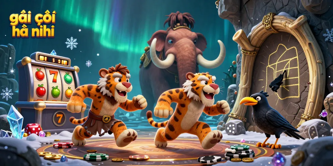Betting excitement at gái gọi hà nội casino with lively slot reels and engaging characters.