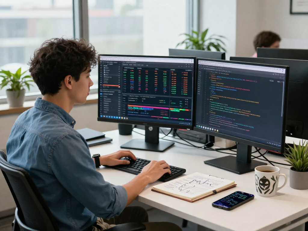 Dynamic workspace showcasing multi-ticker HK stock batch API in use, with live stock data on screens.