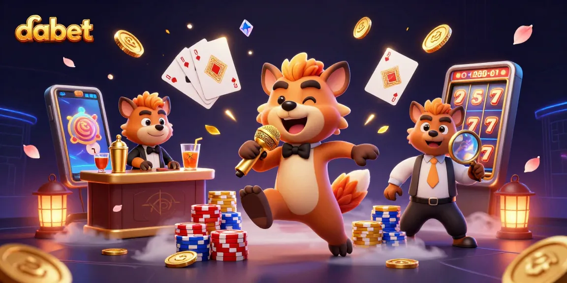 Dabet's casino adventure showcases hyenas in a comedy club with dazzling gambling elements, combining fun and thrill.