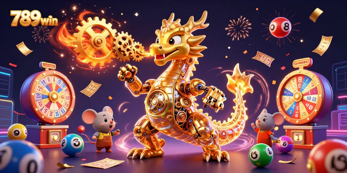 Immerse in the casino spirit with 789win's vibrant illustration showcasing a magical lottery scene.
